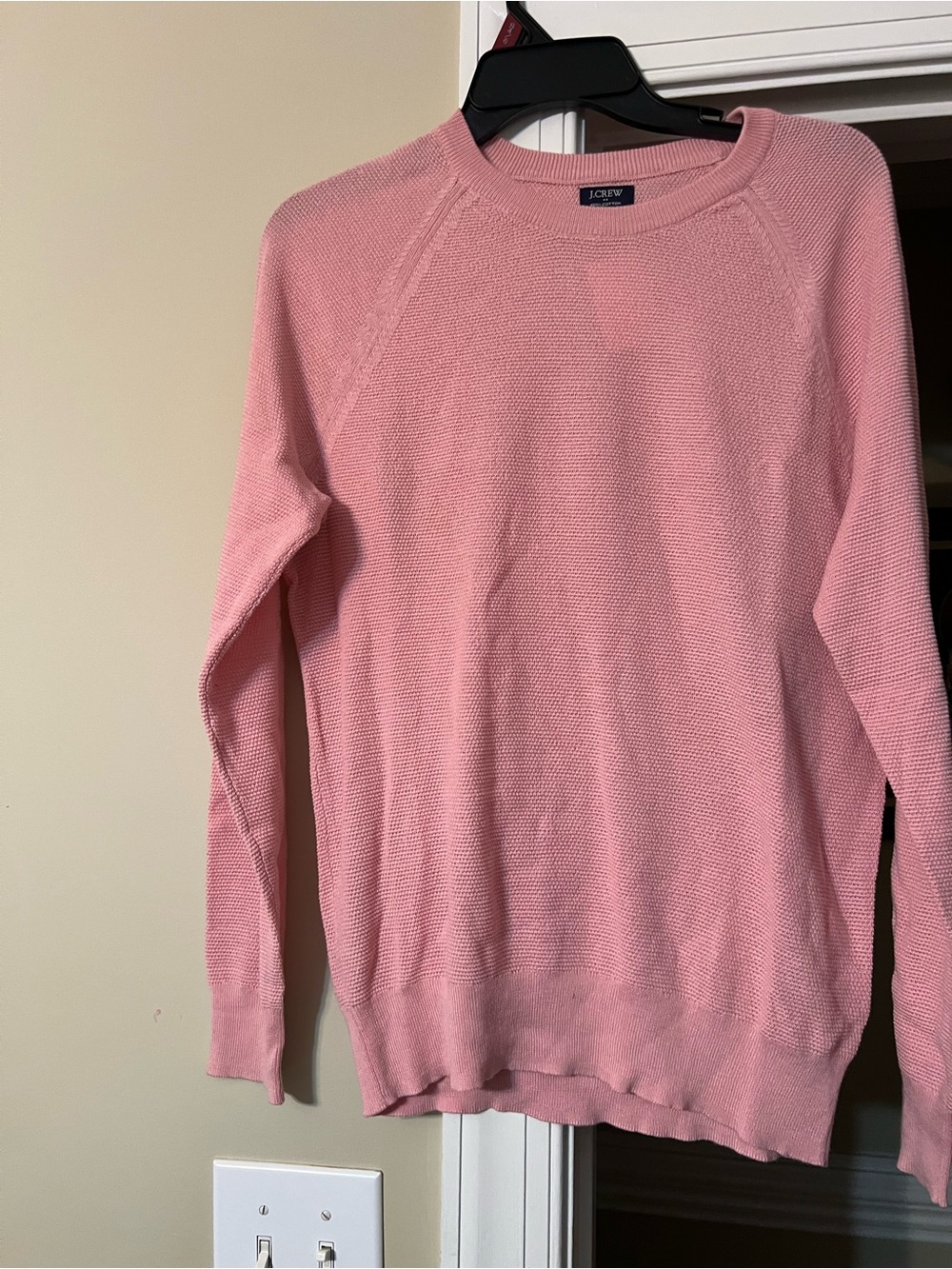 J. Crew Men's Pink Crewneck Sweater